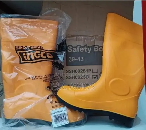 Steel Toe Safety Rain Boots Sizes(41-45) - Ssh092sb · Photo 1