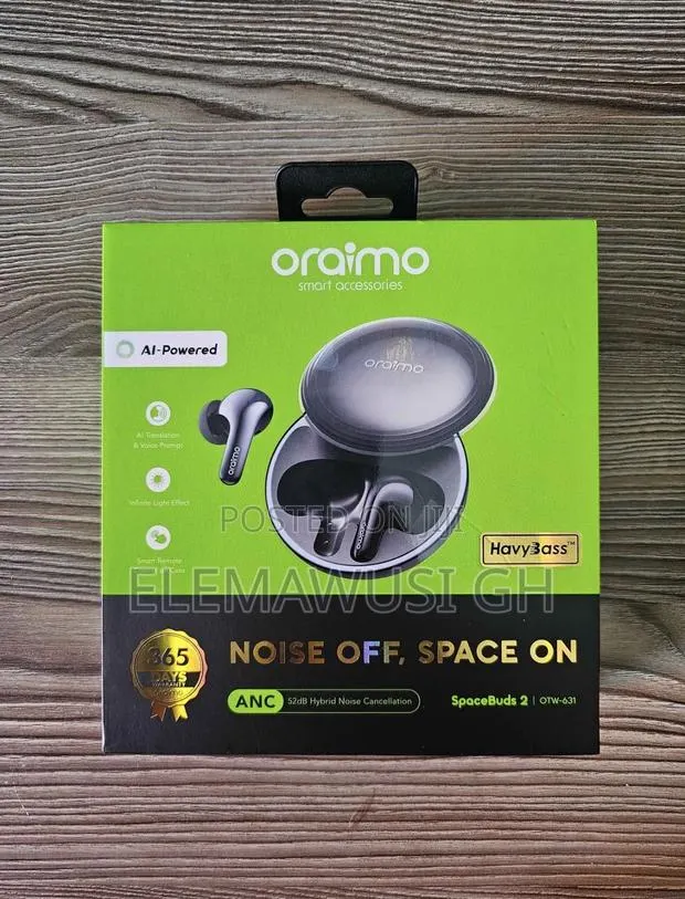 Oraimo SpaceBuds 2 AI Smart 45hrs Playtime True Wireless Earbuds