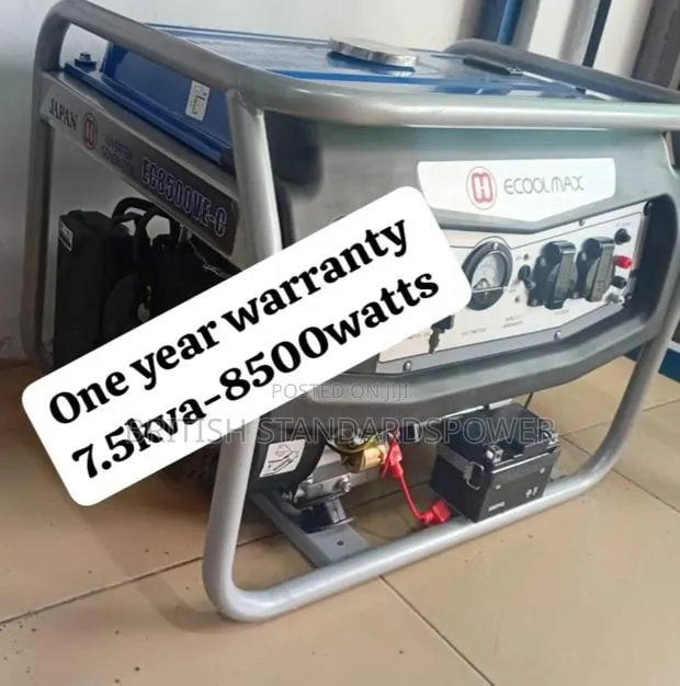 Sustainable Solution 7.5kva Petrol Generator · Photo 1