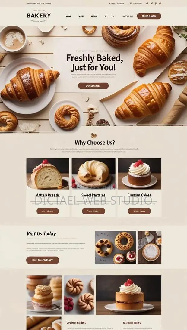 Bakery Website With Cake Gallery and Order Form · Photo 1