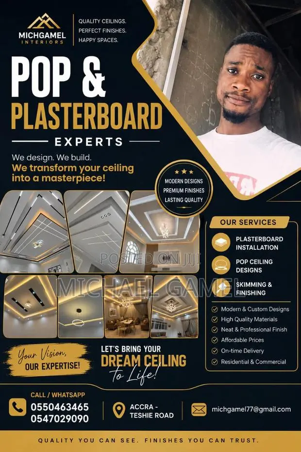 Pop Celling/Plasterboard and Skimming