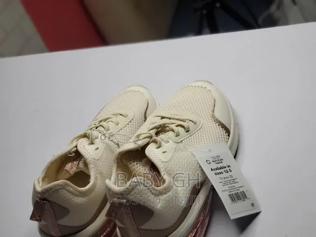 George Girls White and Rosegold Sneakers · Photo 3