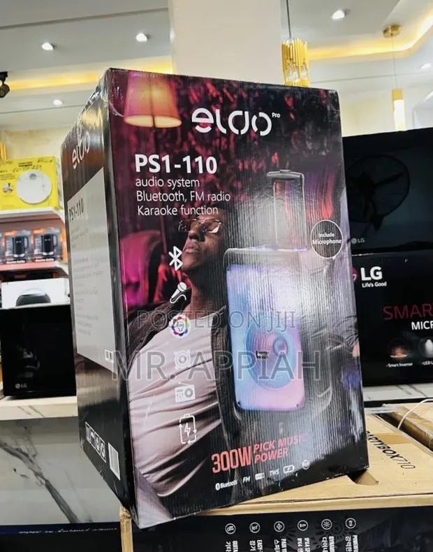 Nicely Designed Eldo Ps1-110 Single 12" Speaker With Microphone(Black) · Photo 1
