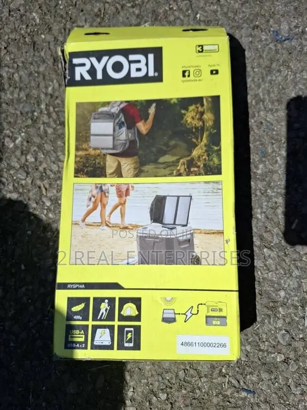 Ryobi 14w Solar Panel With Usb-A,Usb-C · Photo 1
