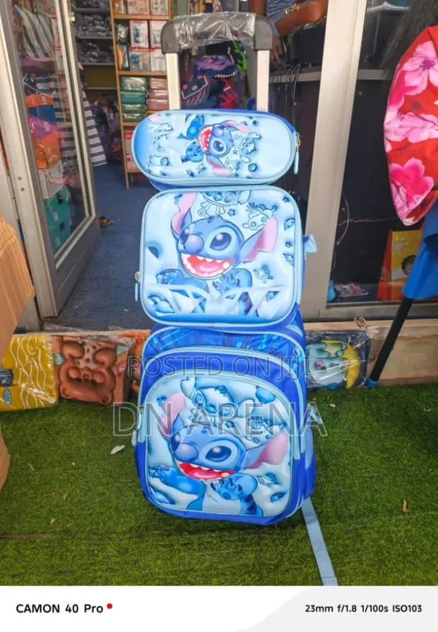 Kids 3 in 1 School Bag Backpack Trolley · Photo 1