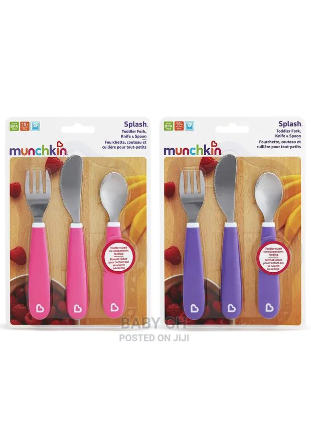 Munchkin Toddler Fork, Knife and Spoon · Photo 1