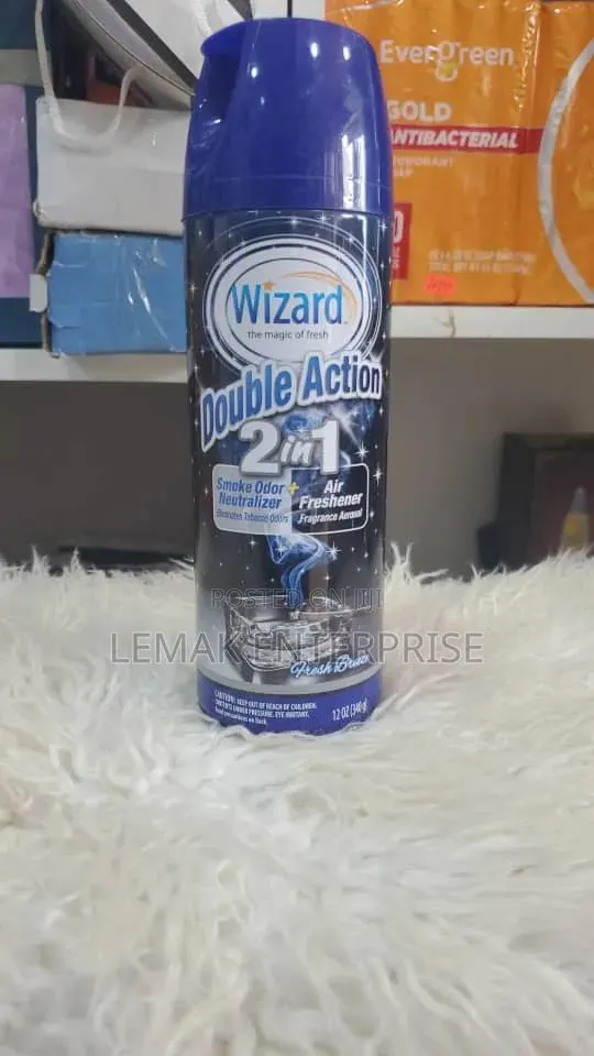 Wizard Double Action Smoke Odor Neutralizer Air Freshener Spray · Photo 1