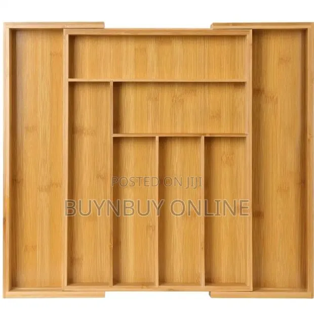 Adjustable Bamboo Drawer Organizer · Photo 1