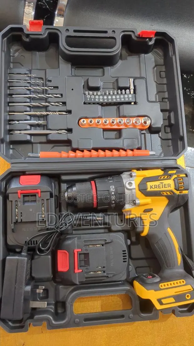 Kreter Cordless Impact Drill With Tools · Photo 1