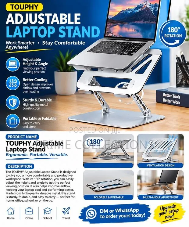 TOUPHY Adjustable Laptop Stand · Photo 1