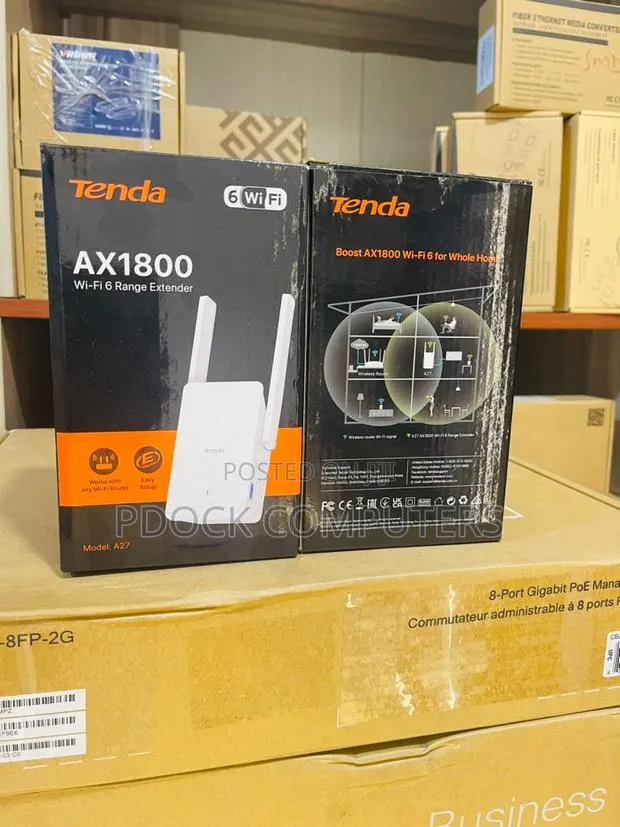 Tenda AX1800 WIFI-6 Range Extender · Photo 1