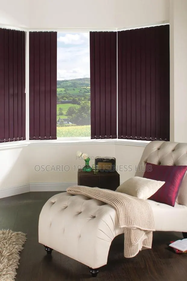 Peanut Butter Pleasure Modern Vertical Window Curtain Blinds · Photo 1