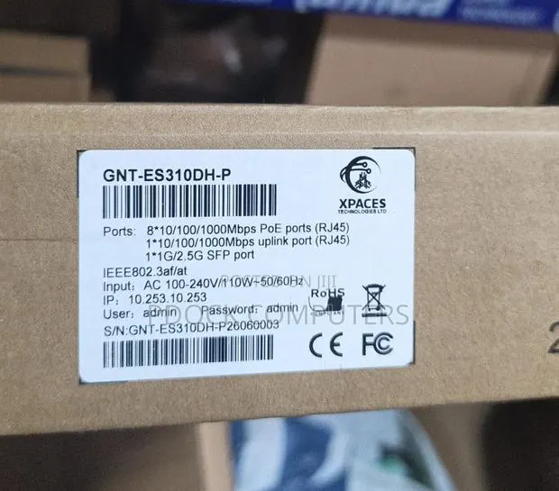Xpaces 8port Full Poe Gigabit, 1uplink +1sfp L2 Cloud Managed Switch · Photo 1