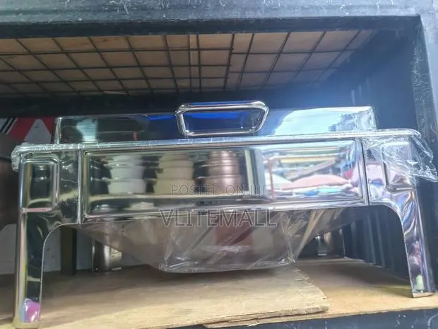 Rectangular Roll-top Stainless Steel Chafing Dish · Photo 1
