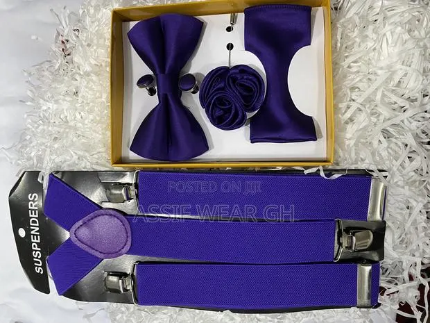 Purple Suspender and Bow Tie · Photo 1