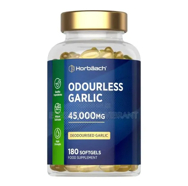 Odourless Garlic 45,000 Mg | 180 Softgels · Photo 1