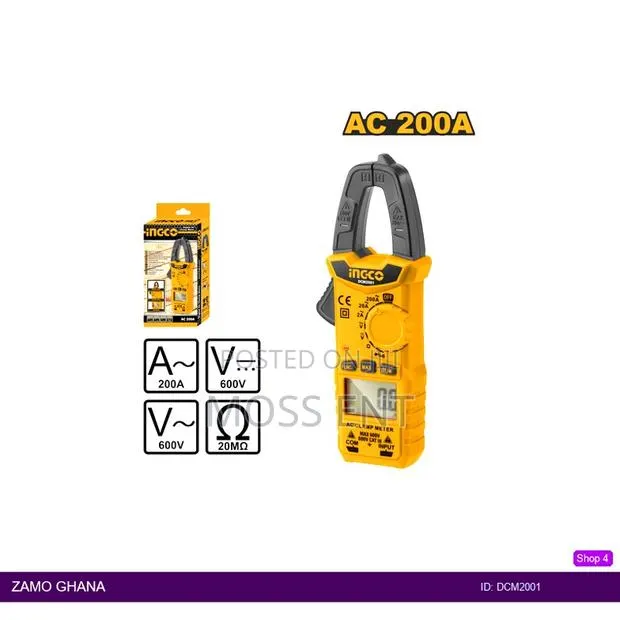Digital Ac Clamp Meter 2000 Counts - Dcm2001 · Photo 1