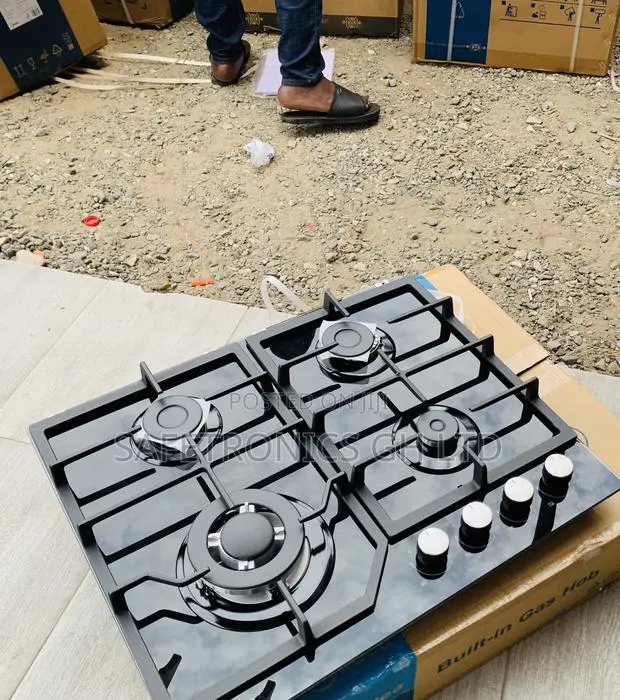 Choose Premium Midea 60cm 4 Burner Gas Hob| Black Glass [60GJ084] · Photo 1