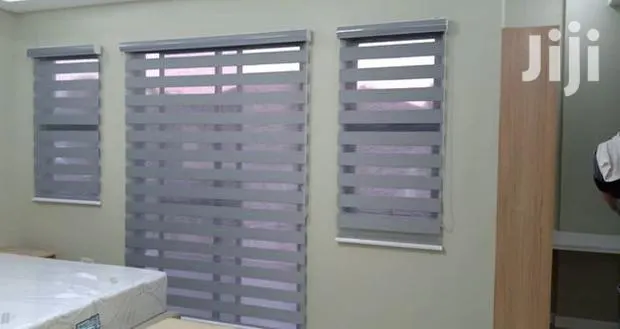 Ash Zebra Curtains Blinds With Free Installation · Photo 1