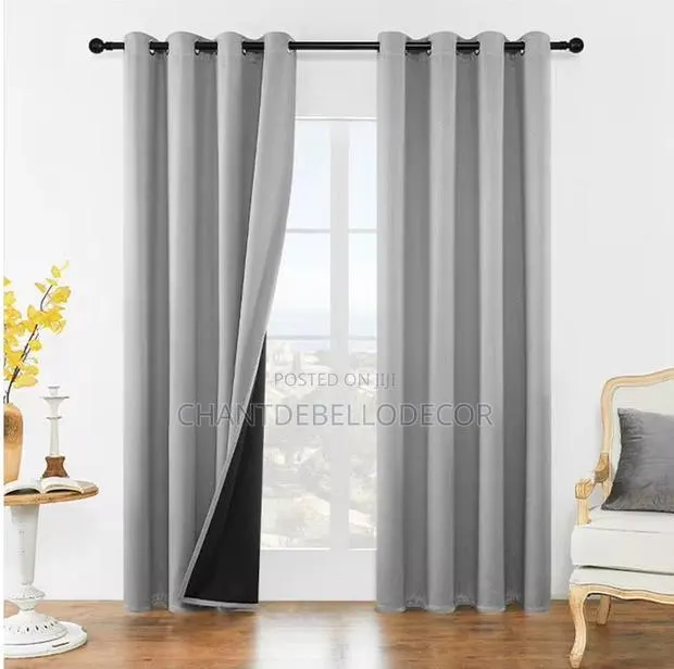High GSM 9feet Long 100% Total Uv Protection Blackout Curtains · Photo 1
