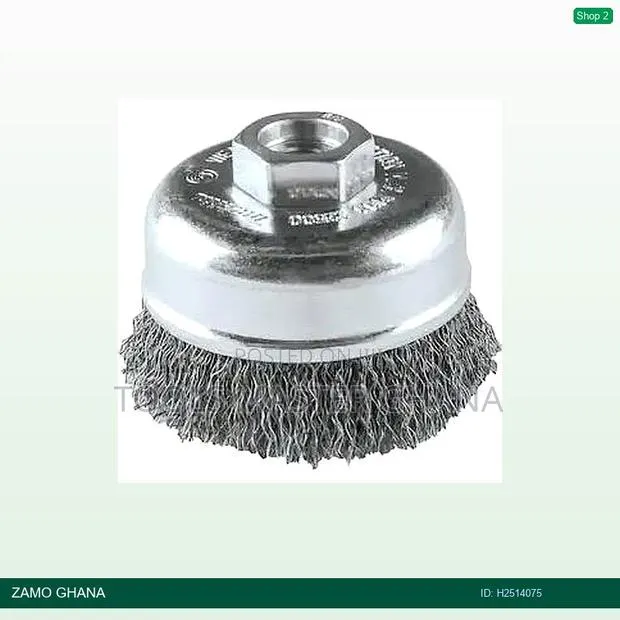 Cup Brush 5 Inch H/D Bowl Type Grado - H · Photo 1
