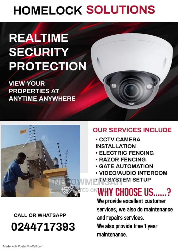 CCTV Electric Fencing Installation · Photo 1