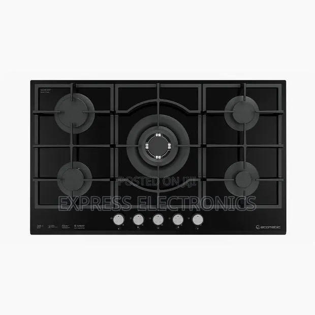 Place Your Order for Built-in Gas Hob, 5 Burners, Black MG90GQ095AL1B · Photo 1