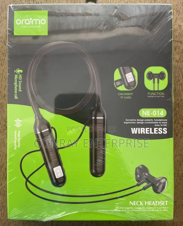 Oraimo Neckband Headphones. · Photo 1
