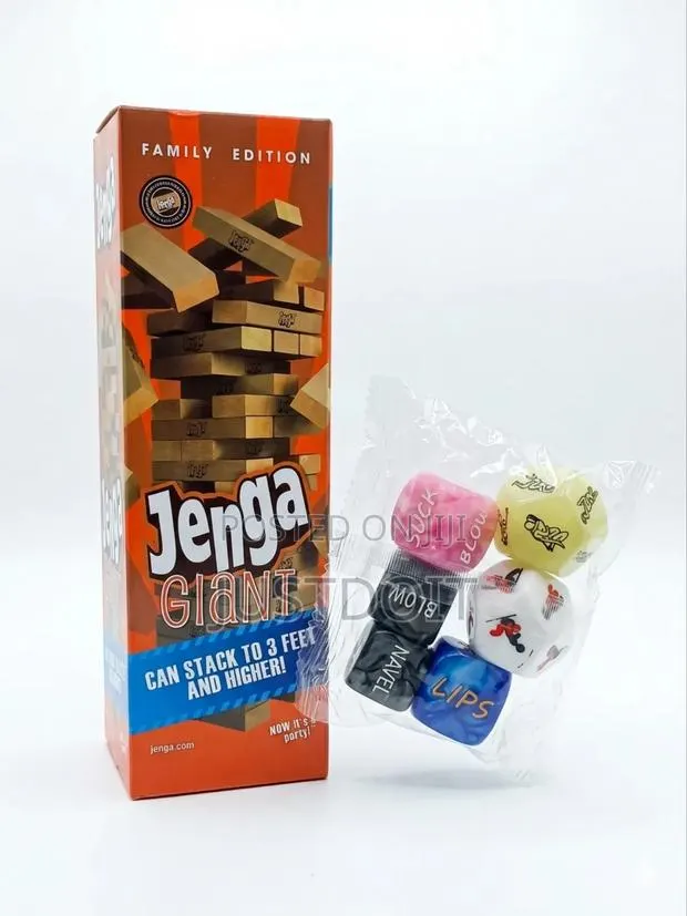 Jenga + Naughty Dice Adult Game. · Photo 1
