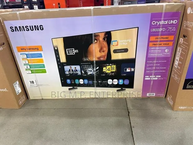 Brand New SAMSUNG 75 Inches Class Crystal UHD U8000F 4K Smart TV (2025) · Photo 1