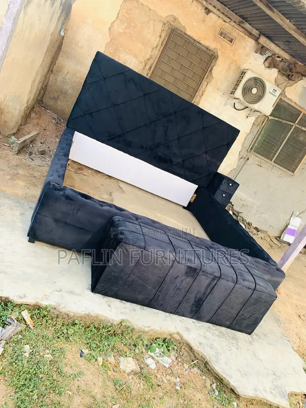 King Size Bed Frame With Bed Side Drawer and Automan · Photo 1