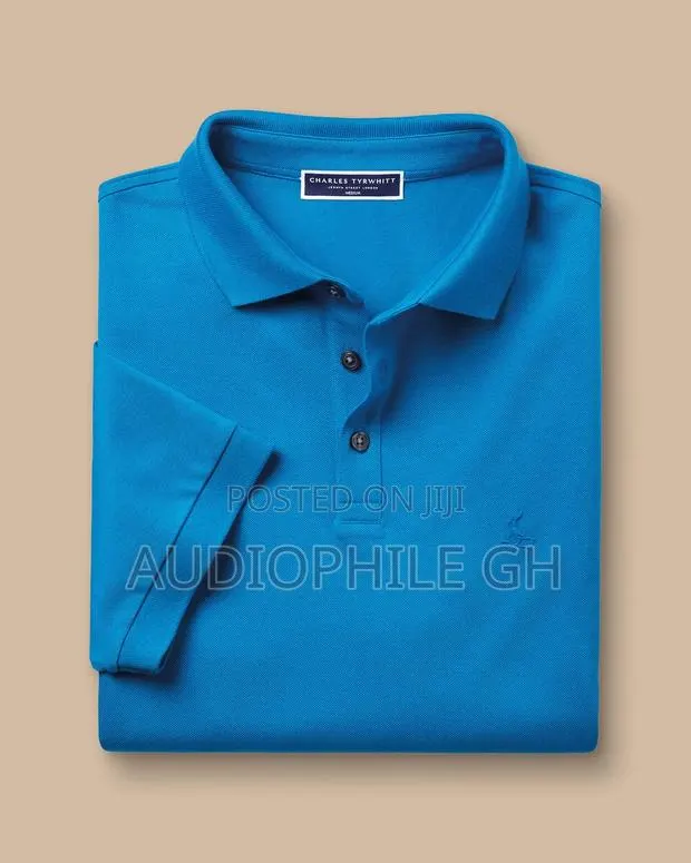 Charles Tyrwhitt Short Sleeves Solid Cotton Stretch Pique Polo Shirt · Photo 1