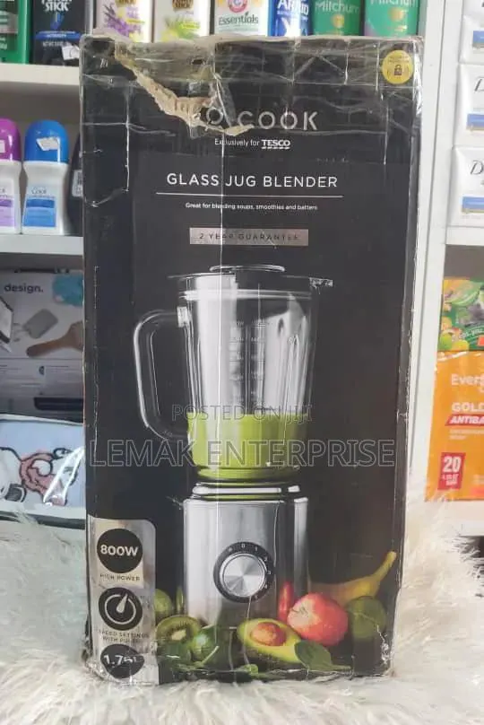 Tesco Go Cook Glass Jug Blender 800W and 1.75L From UK · Photo 1