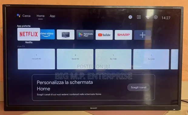Sharp 32 Inches Android TV. SMART/ANDRIOD. Digital Satellite, HD With · Photo 1