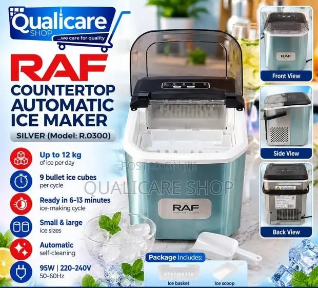 RAF Countertop Automatic Ice Maker - Silver · Photo 1