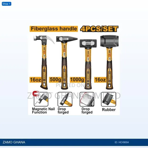 4pcs Hammer Set - Hch9004 · Photo 1