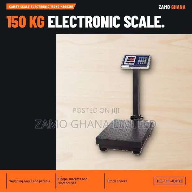 Camry Scale Electronic 150Kg H300361 - TCS-150-JE61ZB · Photo 1