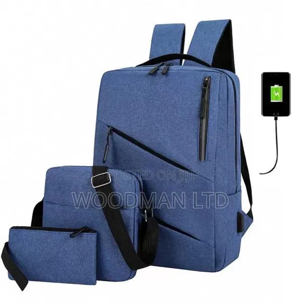 Durable Usb Port. 3set Laptop Backpack, Wholesale . · Photo 1