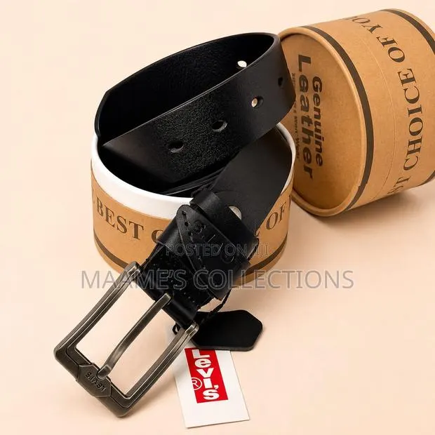 Men’S Designer Leather Belt · Photo 1
