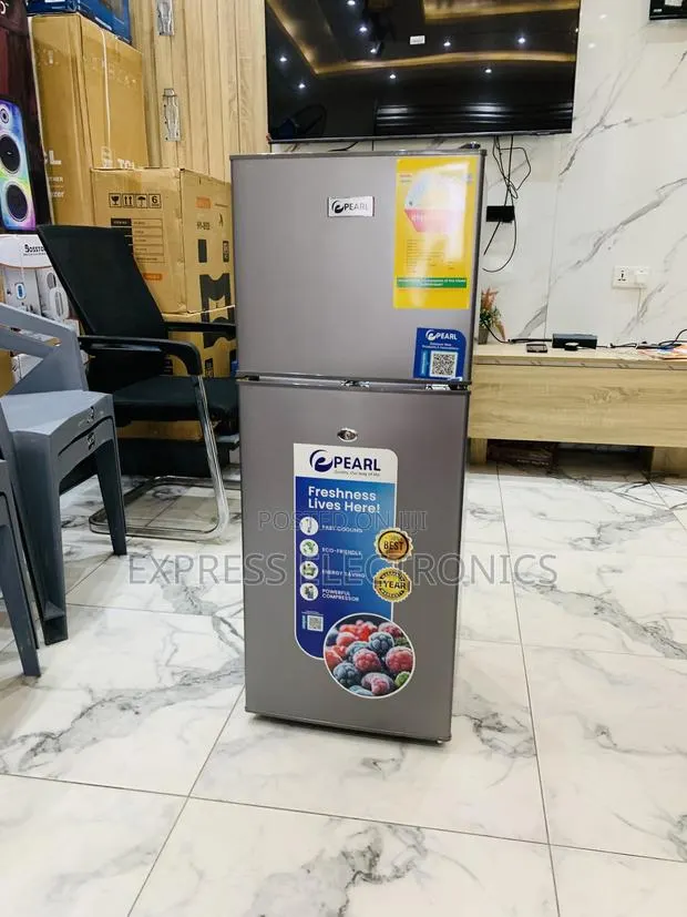 Highly Recommended Pearl PF-216TBG-5E 136L Double-Door Top-Freezer · Photo 1