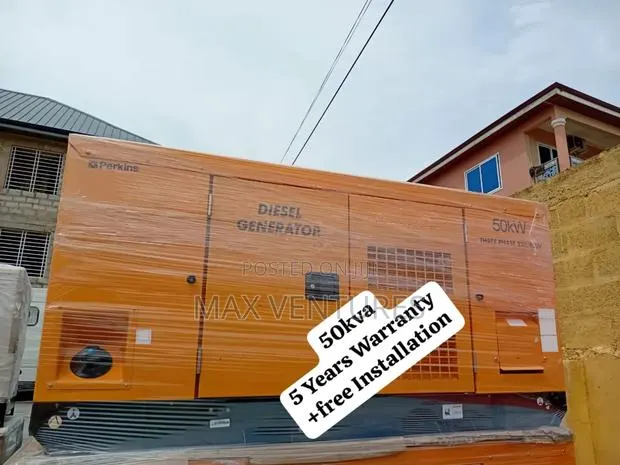 50kva Diesel Engine Perkins Yellow Strong Stability Genset · Photo 1