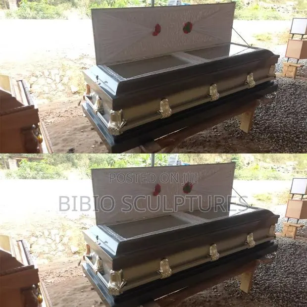 Elegant Two-Tone Metallic Casket · Photo 1
