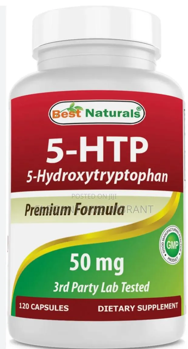 5htp 50 Mg 120 Capsules, 5 HTP Capsules Supports Rest Restful Sleep · Photo 1