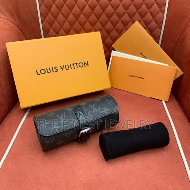 Louis Vuitton 3 Watch Case in Monogram Eclipse Canvas · Photo 1