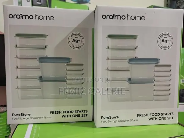 Oraimo Purestore Silver Ion Freshness Pp Food Storage Container-15pcs · Photo 1