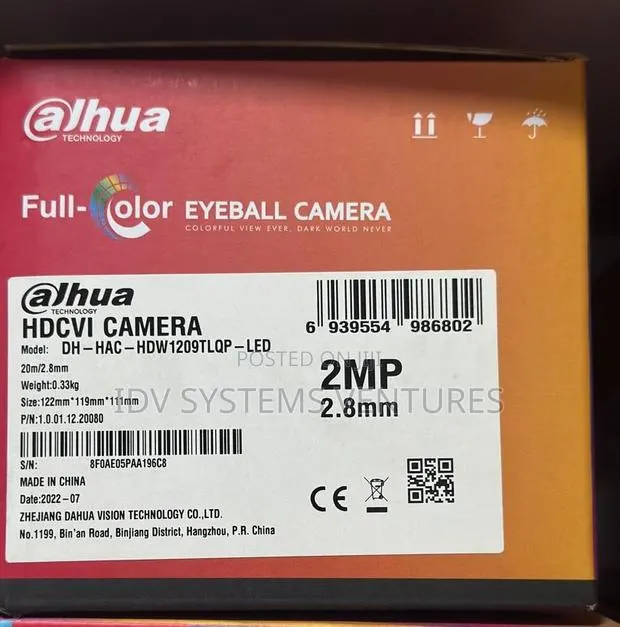 Dh-hac-hdw1209tlq-led 2mp Full-color Hdcvi Quick-to-install Eyeball · Photo 1