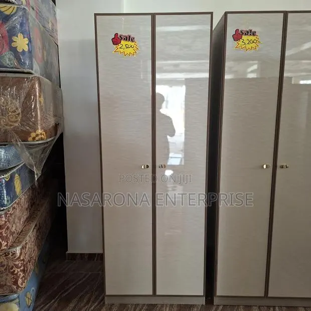 2 Door Single Wardrobe 80x55x220cm Kmo2-G-02 · Photo 1