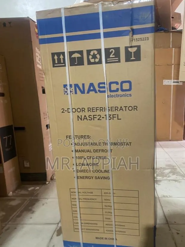 Double Door Nasco 113L Top Mount Freezer Fridge(NASF2-13fl) · Photo 1