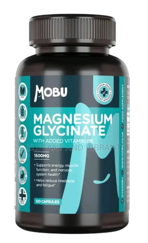 Magnesium Glycinate 1500mg With Added Vitamin B6 - 120 Capsules · Photo 1