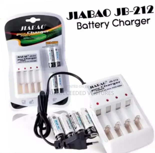 Jb-212 Battery Charger With 4 Pieces 350mah Aa/600mah · Photo 1